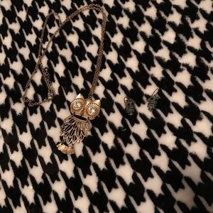 🦉 OWL EARRINGS & NECKLACE 🗣